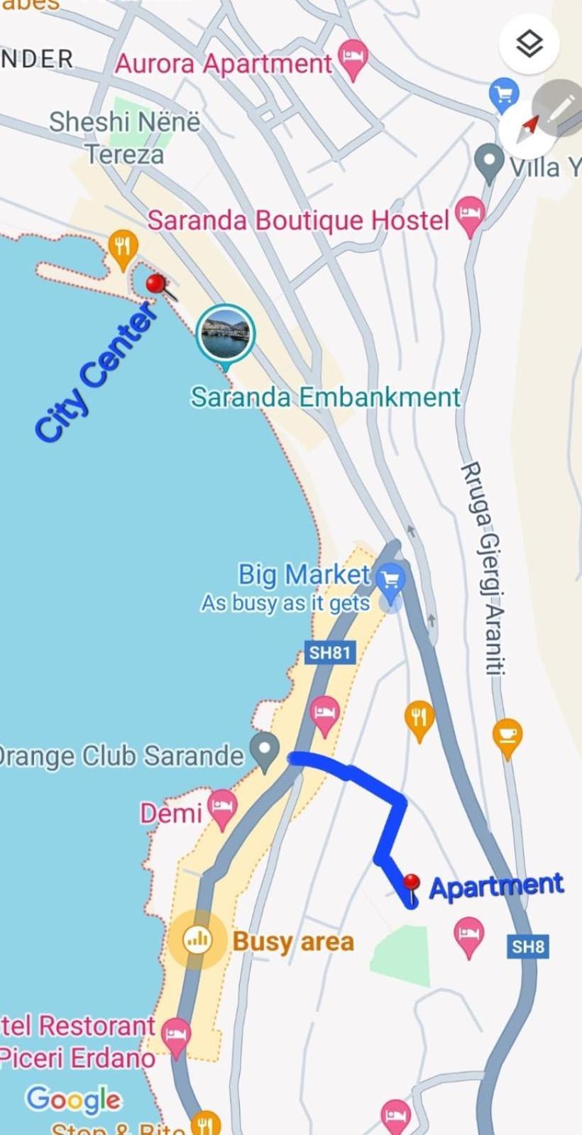 Ona Apartament Sarandë Exteriör bild